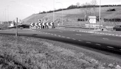 Traffic diversion, Loughbrickland (1980) - Geograph - 3278323.jpg