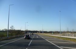 Approaching the end of the M65 - Geograph - 2763371.jpg