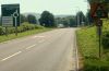 A40 approaches the Square and Compass Roundabout, Ashfield - Geograph - 3308694.jpg