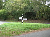 Parham- Old WSCC signpost - Geograph - 1500231.jpg