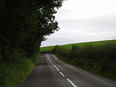 B736 road near the junction with the service road to Cuil, Castle Douglas - Geograph - 546421.jpg