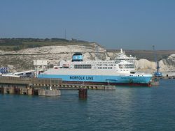 Norfolk Line ferry at Eastern Dock, Dover - Geograph - 587634.jpg
