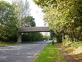 Farm bridge across Cwmbran Drive - Geograph - 1460331.jpg