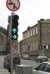 Traffic lights showing different shades of green, Granby Row Dublin - Coppermine - 21097.jpg