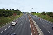 Motorway - view towards the north - Geograph - 544170.jpg