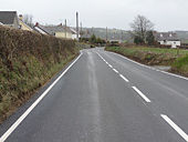 The A485 approaching Aber-Giâr.jpg