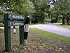 Sharp bend in the B3055 near Ladycross Lodge, New Forest - Geograph - 43433.jpg
