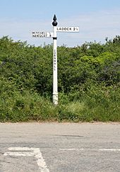 Fingerpost at a Minor Road Junction - Geograph - 186086.jpg