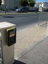 Pedestrian crossing pushbutton unit, Gibraltar UK - Coppermine - 14915.jpg