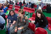 Serena, Darren, and Craig aboard the Isle of Wight ferry - Coppermine - 12223.jpg