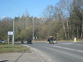 Motorcyclists on B2026 - Geograph - 1741199.jpg