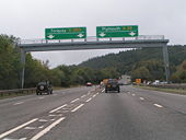 Junction of A380 and A38, Haldon Hill - Geograph - 1537146.jpg