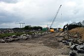 Digging up the A1 at Fairburn - Geograph - 764957.jpg