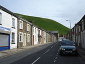 Terraced housing on the A4061, Price Town - Geograph - 475427.jpg