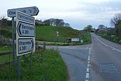 Twitchen Cross on the A361 facing North - Geograph - 788793.jpg