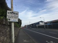 Dublin Port road sign.