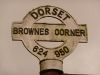 Frampton- detail of Brownes Corner signpost - Geograph - 1785096.jpg