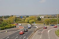 A3 approaching Portsbridge Roundabout, Hilsea - Geograph - 774022.jpg