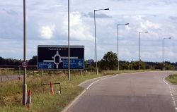 Joining junction 11 of the M11 - Geograph - 1486712.jpg