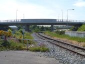New bridge over the rails (1) - Geograph - 4579599.jpg