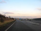 Slip road - coming off the M11 - Geograph - 1141223.jpg