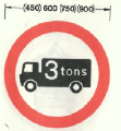 Lorries prohibited - phased out in 1981