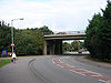 The B1514 road between Godmanchester & Huntingdon, passing under the A14 road bridge - Geograph - 1020728.jpg