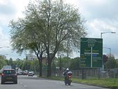 A38 Approaching Inner Ring Road at Belgrave Interchange - Geograph - 1291358.jpg