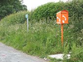 Emergency phone on the A65 at Thorlby - Geograph - 1397222.jpg