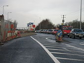 R120 roadworks to add a buslane here - Coppermine - 16108.JPG