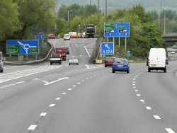 Northbound M20 at Junction 4 - Geograph - 3709327.jpg