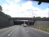 A1(M) about to disappear into Hatfield Road Tunnel - Geograph - 485801.jpg