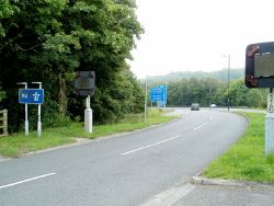 M4 westbound slip roads, High Cross, Newport - Geograph - 2535377.jpg