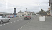 The busy A487 at Dinas, Llanwnda.jpg