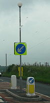 A4112 approaching Junction with the A44 - Coppermine - 13049.jpg