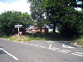 Road junction onto B2027 - Geograph - 1382185.jpg