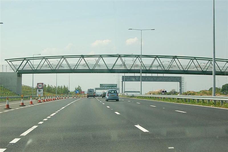 File:A2 Re-alignment Pepperhill to Cobham (London-bound) - Coppermine - 18133.jpg