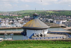 View over Whitehaven Harbour beyond The Beacon - Geograph - 1347221.jpg
