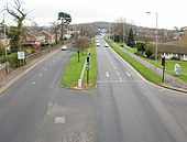 Malpas Road south from Woodlands footbridge - Geograph - 1626086.jpg