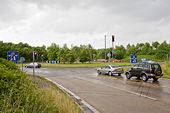 Roundabout off M3 Junction 10, WInchester - Geograph - 879688.jpg