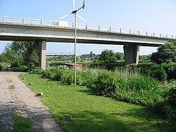 The A256 crossing the River Stour - Geograph - 453454.jpg