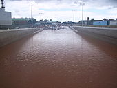 Flooded Broadway underpass, Belfast - Coppermine - 19629.jpg