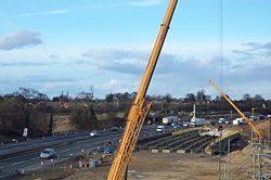 Bridgeworks on the A1 Upgrading Wetherby - Geograph - 706946.jpg