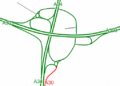 The current layout of the interchange.