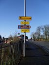 Directional signpost to Bearsden Roman Bath House - Geograph - 1220487.jpg