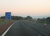 M6 motorway, approaching Lancaster - Geograph - 1531476.jpg
