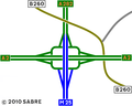 Darenth Interchange as it was in 1978.