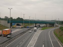 New approach road to Stansted Airport from M11 - Geograph - 233541.jpg