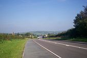 Looking Eastwards along A477 from Llanteg towards Red Roses.jpg