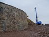 A9 Berriedale Braes Improvement - November 2019 piling rig and retaining wall.jpg